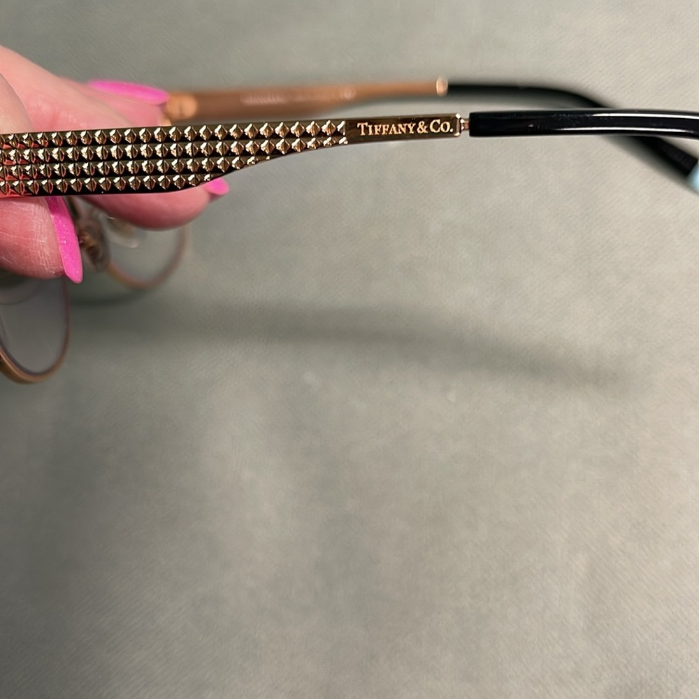 BNWT TIFFANY TF1135TF 1135 6007 BLACK & ROSE GOLD FULL RIM EYE FRAMES 140-53-16 - Picture 15 of 16